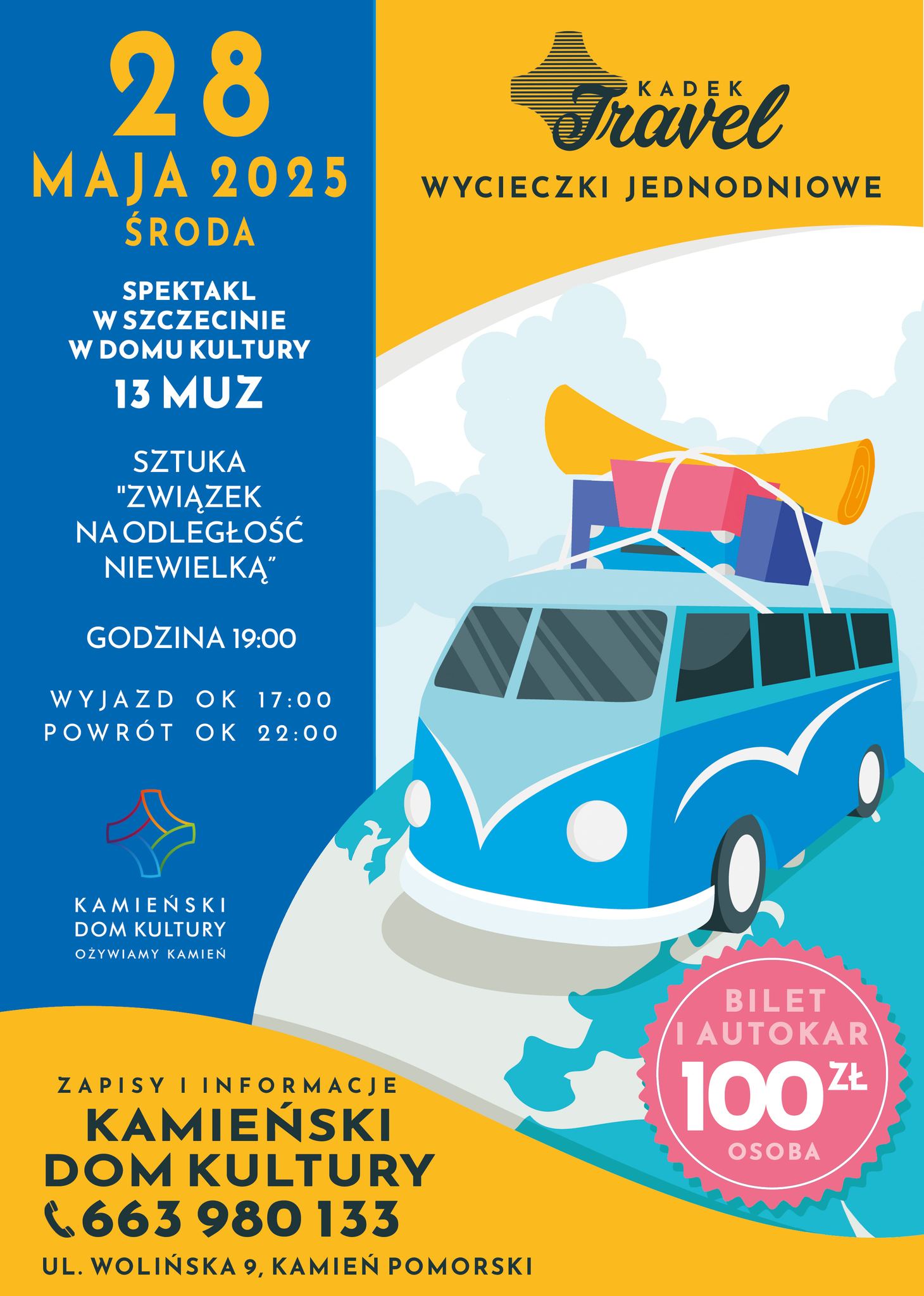 PLAKAT WYCIECZKA DO TEATRU