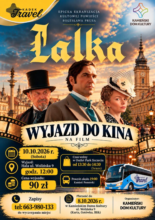 🎬 10.10.2026 r. – WYJAZD DO KINA NA „LALKĘ” 🎬